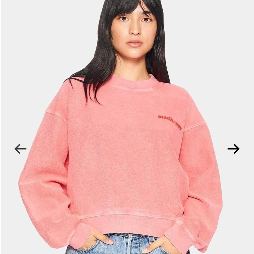 MadHappy Peace Cropped Crewneck